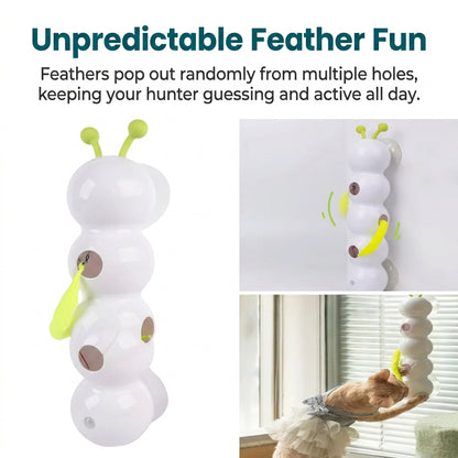 Interactive Cat Toy Motion Activated Teasing Cat Toy Rechargeable Automatic Cat Toy for Indoor Cats Plastic Toys