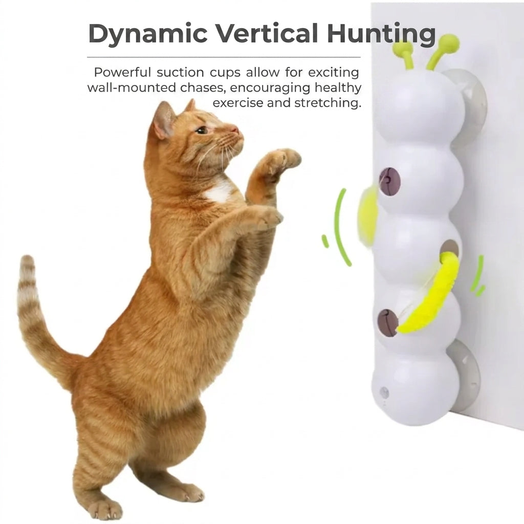 Interactive Cat Toy Motion Activated Teasing Cat Toy Rechargeable Automatic Cat Toy for Indoor Cats Plastic Toys