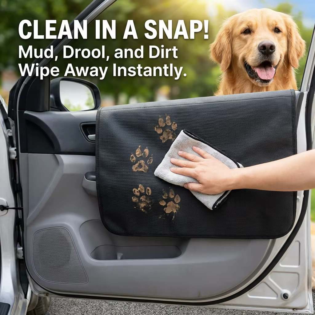 Car Dog Door Protector Pad Oxford Anti-Dirty Anti-Scratch Car Door Mat