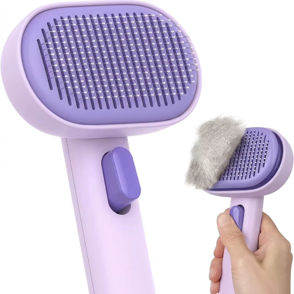 Cat Brush for Shedding & Grooming Indoor Cat Comb for Long/Short Haired Cats Kitten Rabbit Massage Loose Fur Remover