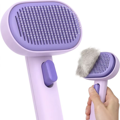 Cat Brush for Shedding & Grooming Indoor Cat Comb for Long/Short Haired Cats Kitten Rabbit Massage Loose Fur Remover