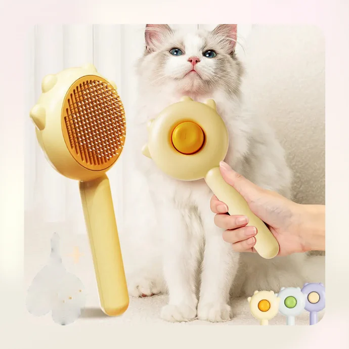 Grooming Needle Brush & Massage Comb for Cat and Dog Bark&Paw Lab