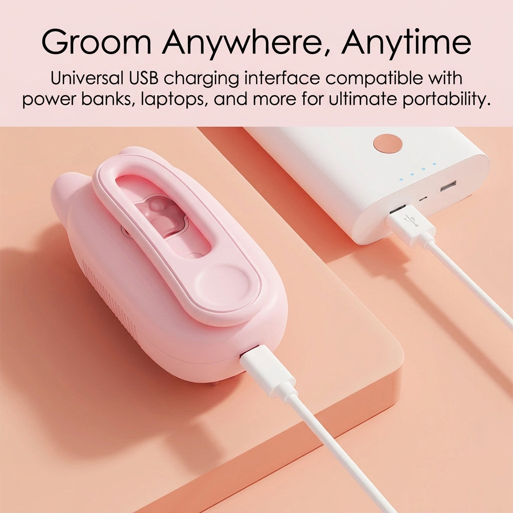 Self-cleaning pet grooming brush for dogs and cats
