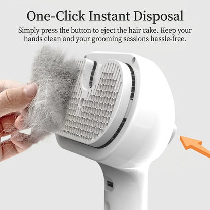 Cat and Dog Steam Brush Pet Grooming Tool Hair Shedding 3 in 1 Massage Combs Steam Brush