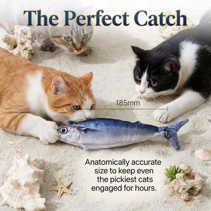 Interactive Wiggly Fish Cat Toy Bowlift
