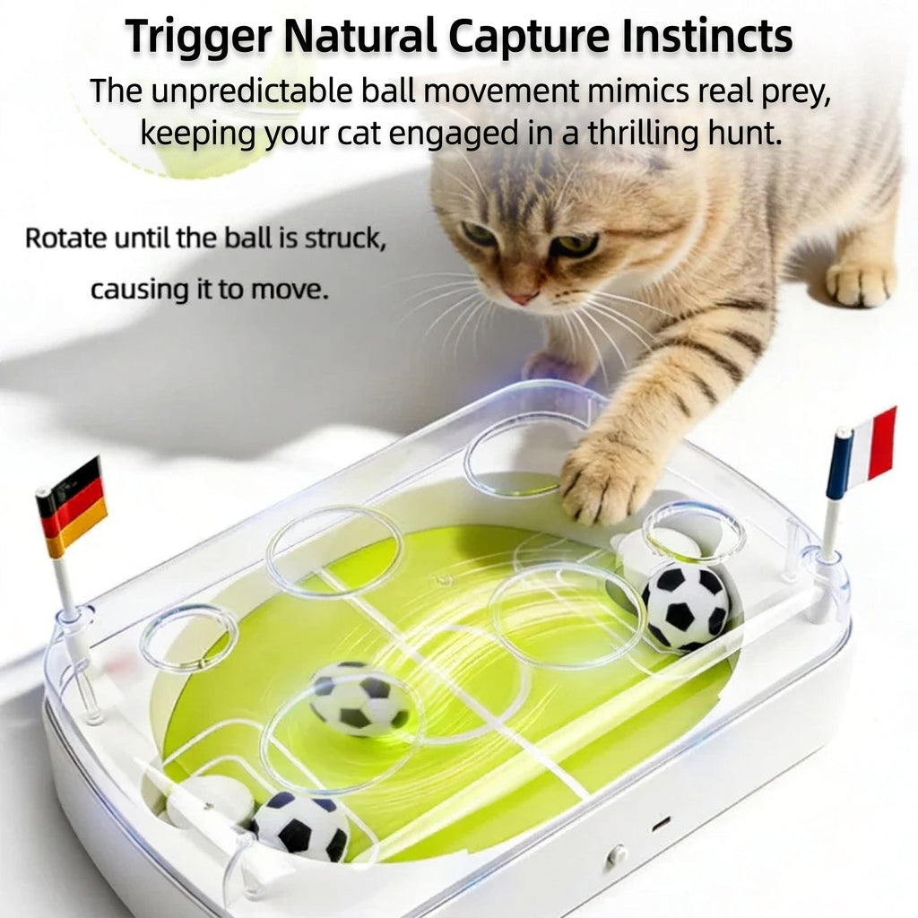 Electric Interactive Football Field Cat Ball Toy