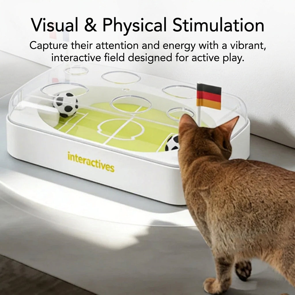 Electric Interactive Football Field Cat Ball Toy