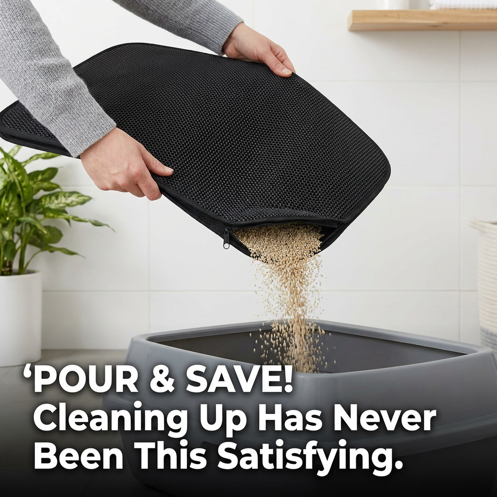 Extra Large Cat Litter Mat Anti-spill EAV Litter Box Mat Double Layer Sand Trapping Pad