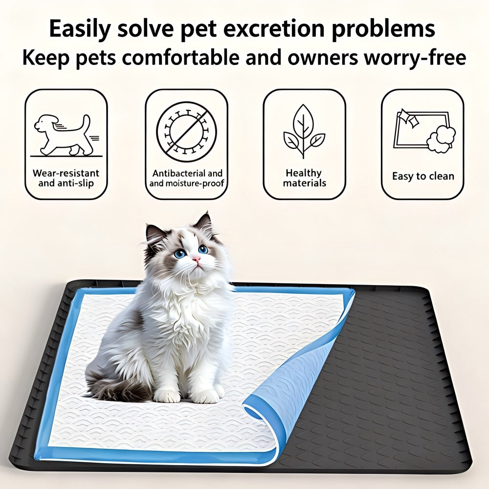 Waterproof Washable Silicone Pet Pee Pad Non-Slip Cat  Dog Toilet Training Urine Mat