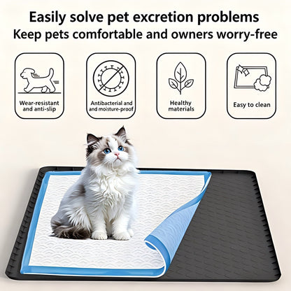 Waterproof Washable Silicone Pet Pee Pad Non-Slip Cat  Dog Toilet Training Urine Mat