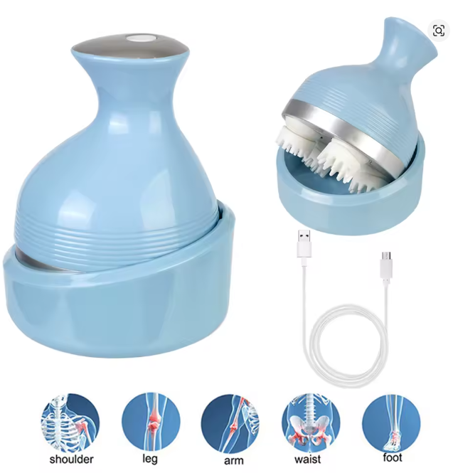 Electric Head Massager Scalp Body Shoulder Neck Pet Cat Dog Massage