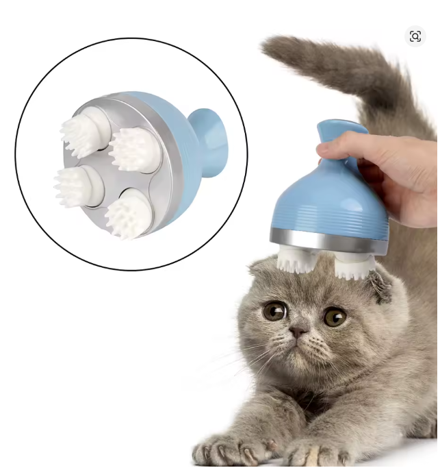 Electric Head Massager Scalp Body Shoulder Neck Pet Cat Dog Massage Bark&Paw Lab