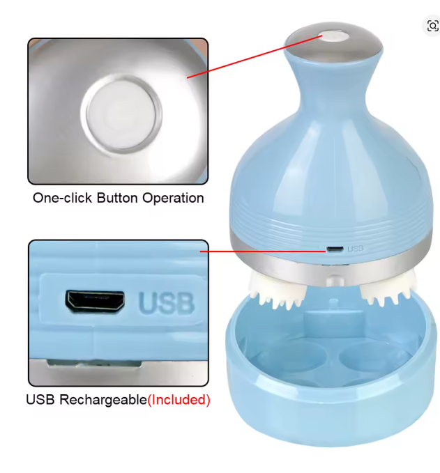 Electric Head Massager Scalp Body Shoulder Neck Pet Cat Dog Massage