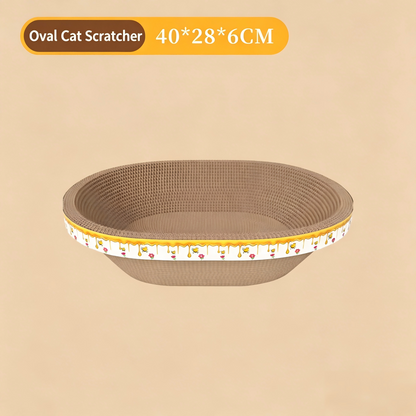 All-in-One Cat Scratcher & Cat Bed Large Vertical Corrugated Cat Scratching Board Durable Scratch-Resistant No Lint Cat Toy