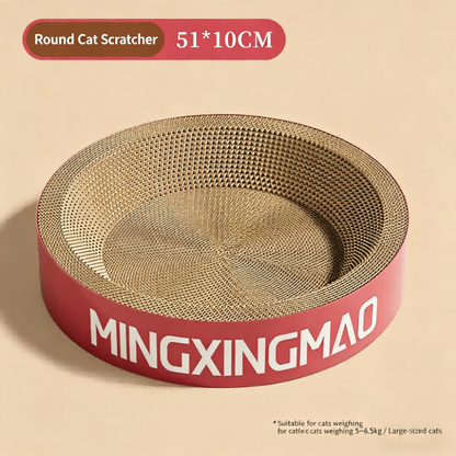 All-in-One Cat Scratcher & Cat Bed Large Vertical Corrugated Cat Scratching Board Durable Scratch-Resistant No Lint Cat Toy