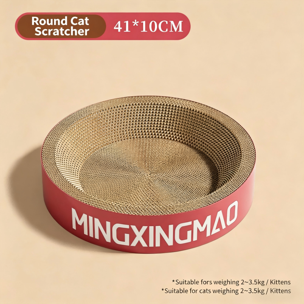 All-in-One Cat Scratcher & Cat Bed Large Vertical Corrugated Cat Scratching Board Durable Scratch-Resistant No Lint Cat Toy