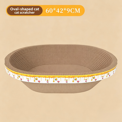 All-in-One Cat Scratcher & Cat Bed Large Vertical Corrugated Cat Scratching Board Durable Scratch-Resistant No Lint Cat Toy