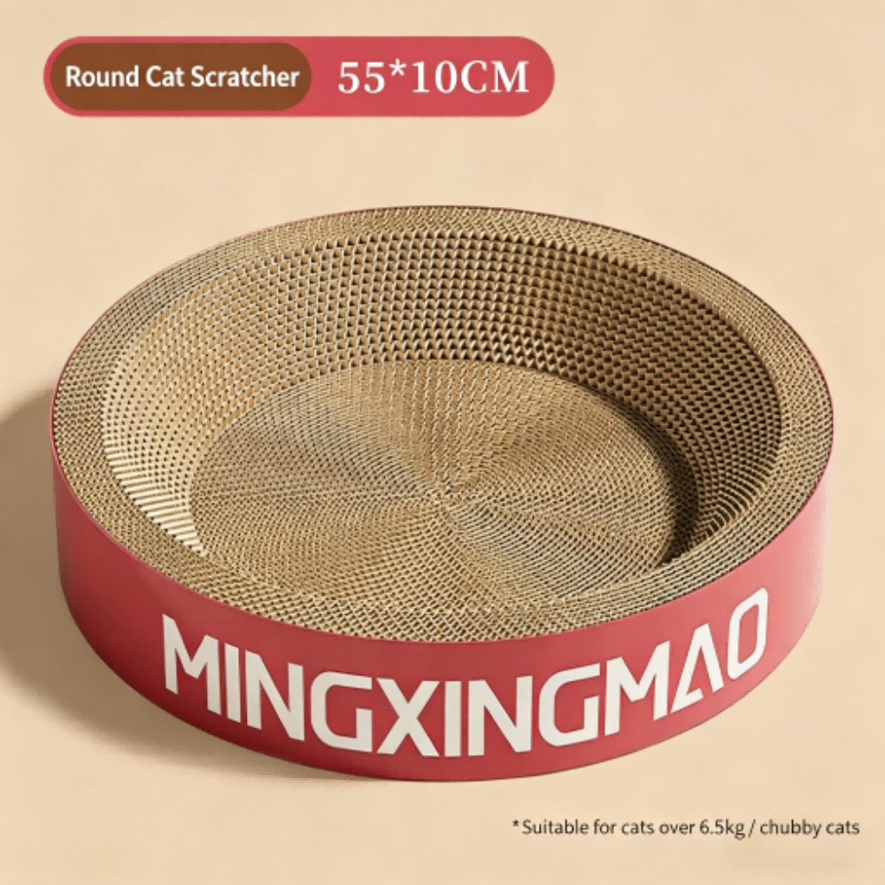 All-in-One Cat Scratcher & Cat Bed Large Vertical Corrugated Cat Scratching Board Durable Scratch-Resistant No Lint Cat Toy