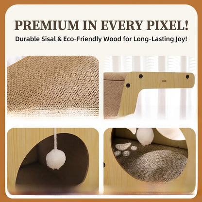 Vertical Corrugated Scratcher Cat Bed Anti Sofa Scratch Toy For Kitten