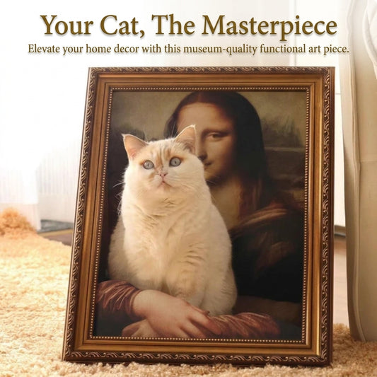 Artistic Style Oil Painting Cat Scratcher