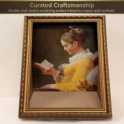 Artistic Style Oil Painting Cat Scratcher