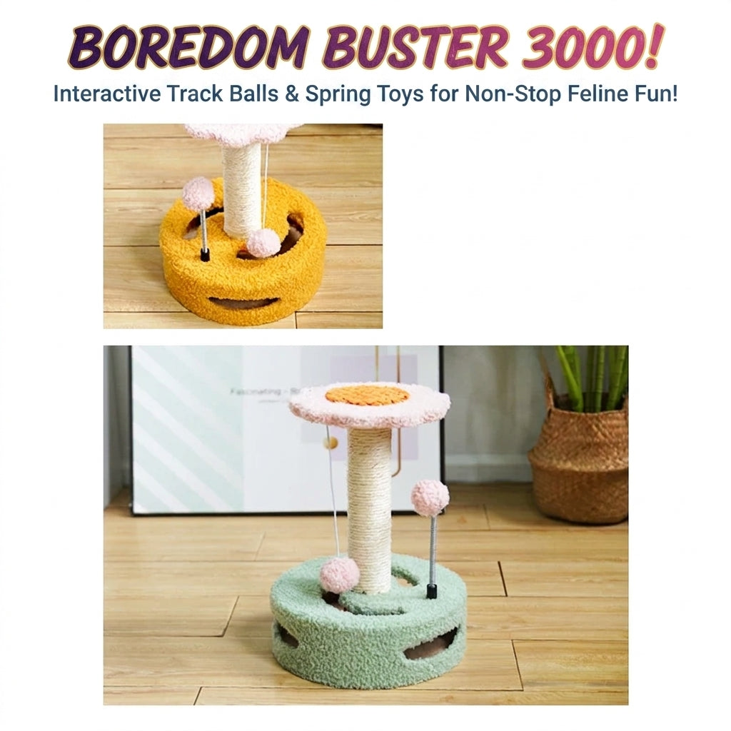 Sunflower Sisal Cat Scratching Post Lovely Cat Tree Toy