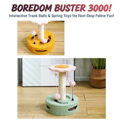 Sunflower Sisal Cat Scratching Post Lovely Cat Tree Toy