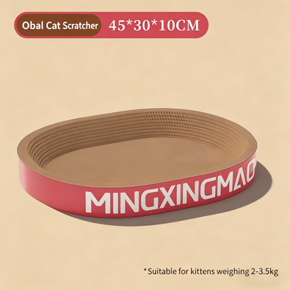 All-in-One Cat Scratcher & Cat Bed Large Vertical Corrugated Cat Scratching Board Durable Scratch-Resistant No Lint Cat Toy