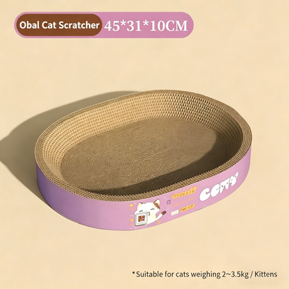 All-in-One Cat Scratcher & Cat Bed Large Vertical Corrugated Cat Scratching Board Durable Scratch-Resistant No Lint Cat Toy
