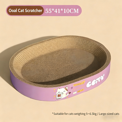 All-in-One Cat Scratcher & Cat Bed Large Vertical Corrugated Cat Scratching Board Durable Scratch-Resistant No Lint Cat Toy