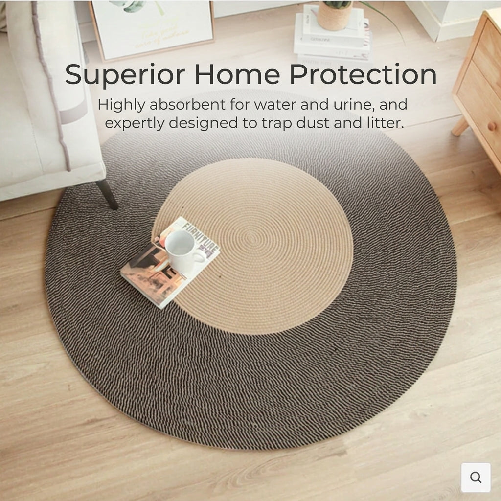 Durable Cat Scratch Mat Rug with Fringe