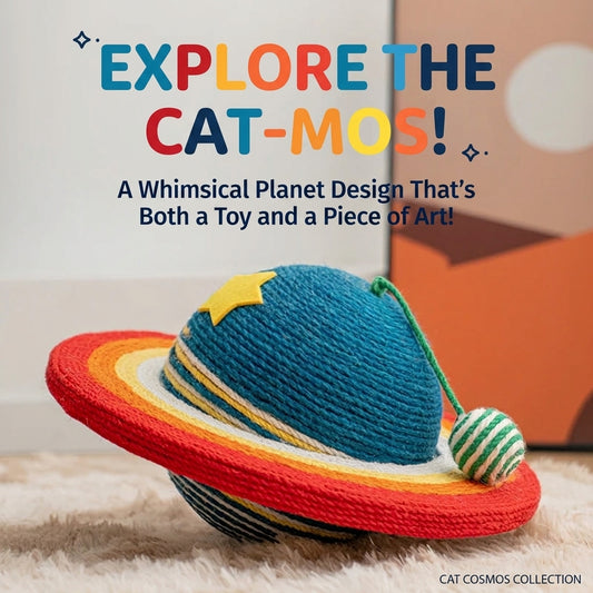 Extra Large Sisal Cat Scratching Ball & Board Durable Non-Shedding Vertical Cat Scratcher