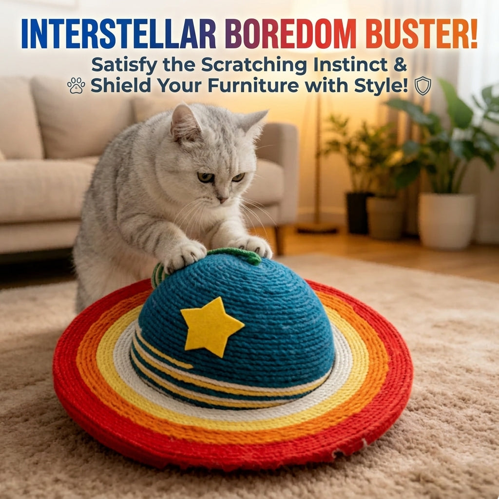 Extra Large Sisal Cat Scratching Ball & Board Durable Non-Shedding Vertical Cat Scratcher