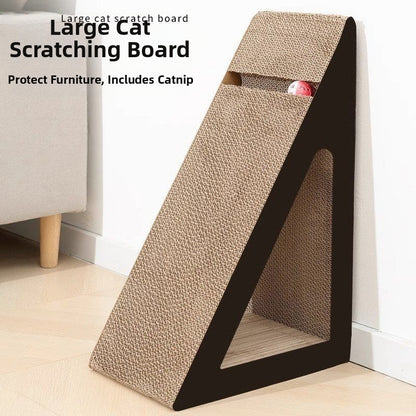Vertical Triangle Cat Scratcher Wear-resistant Non-shedding Corrugated Paper Sofa Protector