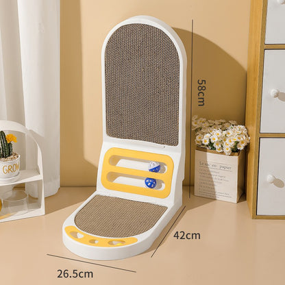 Durable L-Shape Vertical Wall-Mounted Cat Scratcher