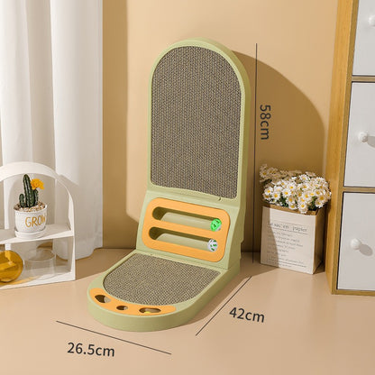 Durable L-Shape Vertical Wall-Mounted Cat Scratcher
