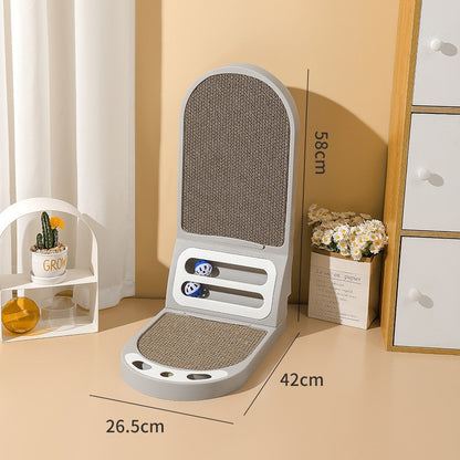 Durable L-Shape Vertical Wall-Mounted Cat Scratcher
