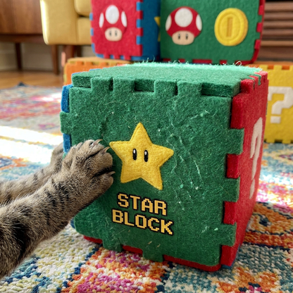 3-in-1 Felt Cat Scratcher Tunnel Cave DIY Modular Hideaway Bed Play House for Cats