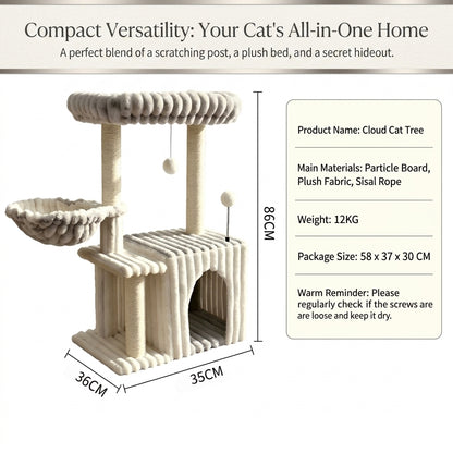 New Cat frame furniture Cat Climbing Tree with Cat Bed