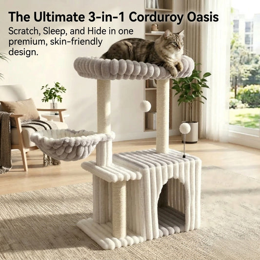 New Cat frame furniture Cat Climbing Tree with Cat Bed