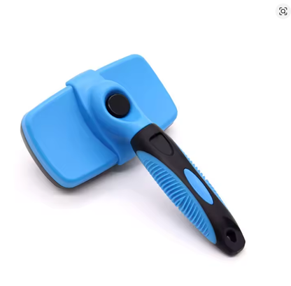 Self-Cleaning Slicker Brush for Dogs & Cats Professional Pet Grooming Tool & Deshedding Comb for Long & Short Hair Pets