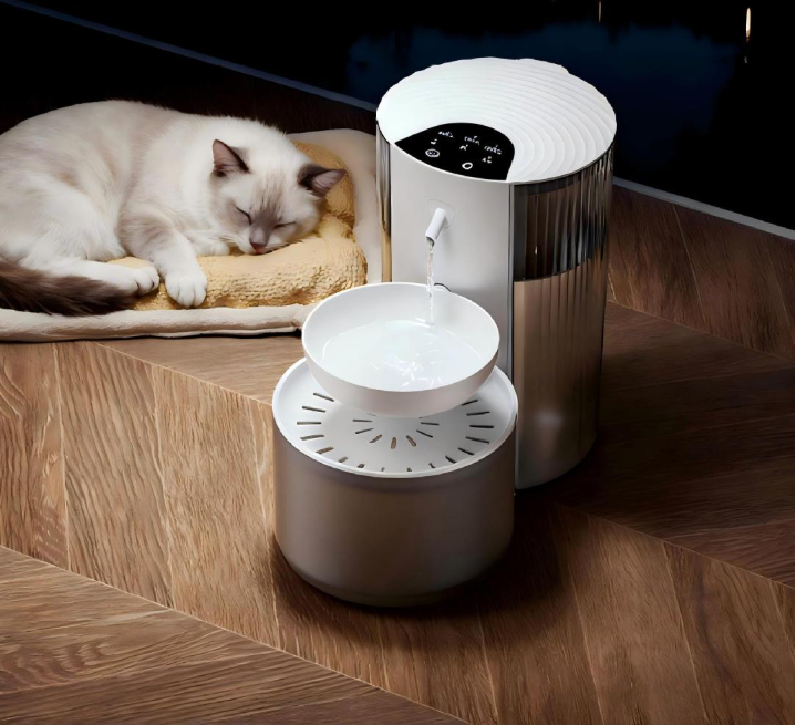 Smart Anti-Tip Cat and Dog Water Fountain 3L Constant Temp Quiet Purified Dispenser