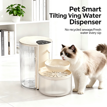 Smart Anti-Tip Cat and Dog Water Fountain 3L Constant Temp Quiet Purified Dispenser