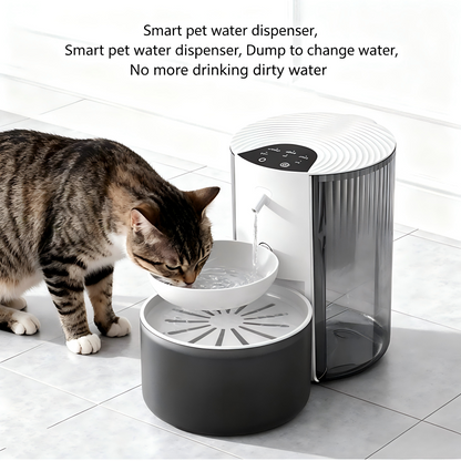 Smart Anti-Tip Cat and Dog Water Fountain 3L Constant Temp Quiet Purified Dispenser