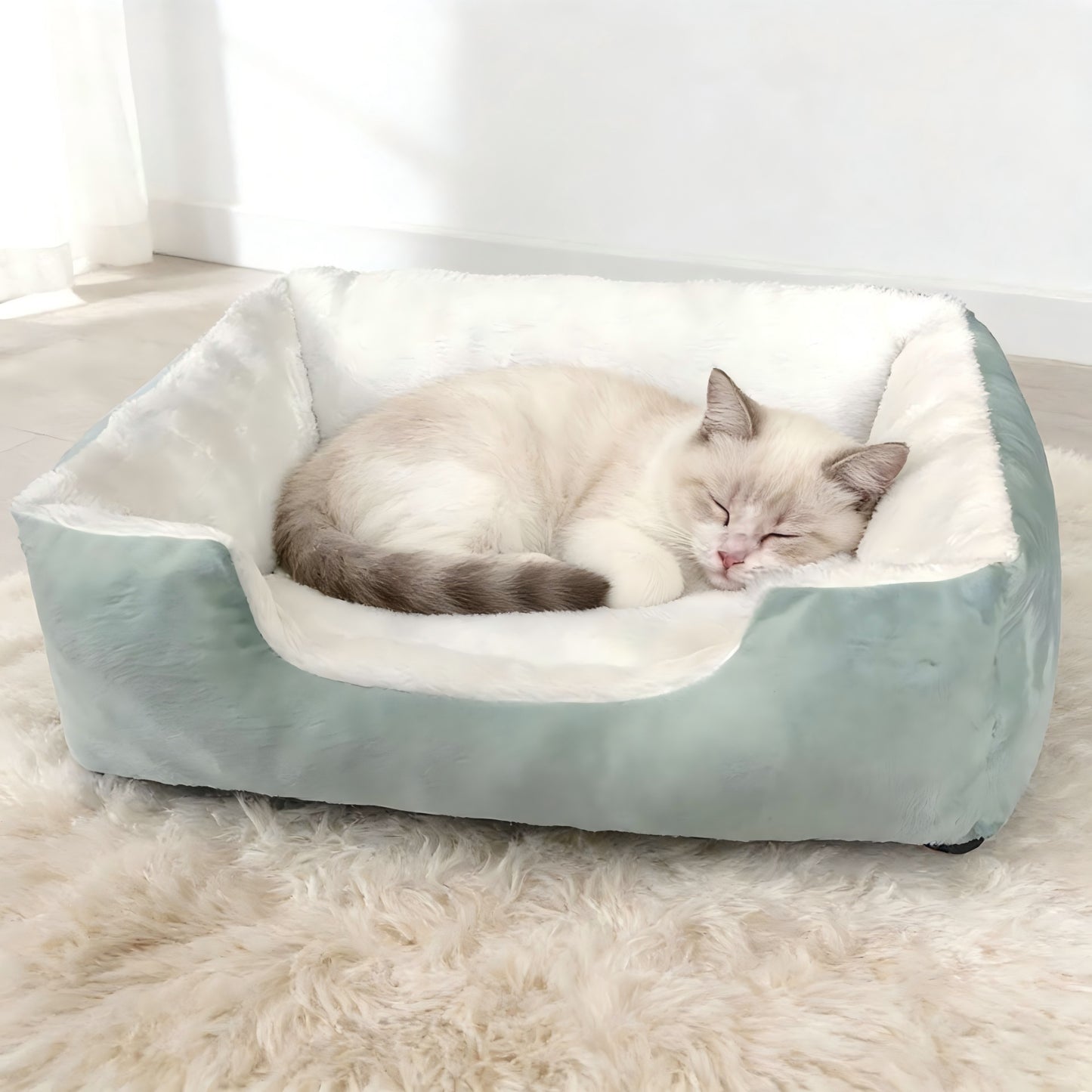 Warm Plush Cat Dog Bed Thickened Pet Sofa Mat for Small Medium Dogs