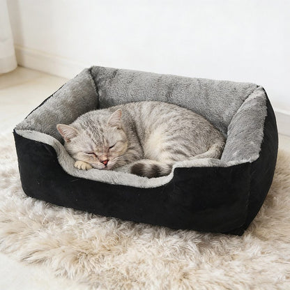 Warm Plush Cat Dog Bed Thickened Pet Sofa Mat for Small Medium Dogs
