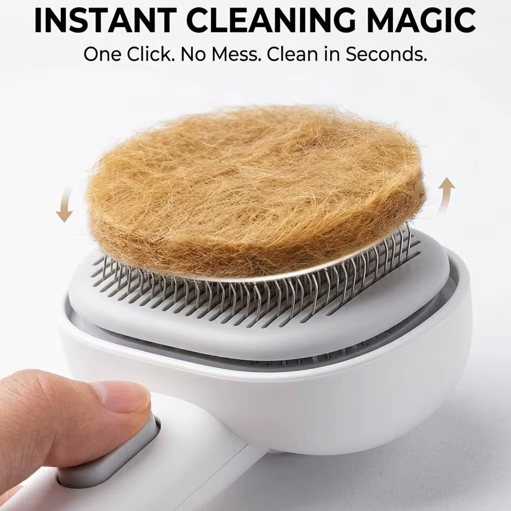 Cat Brush for Shedding & Grooming Indoor Cat Comb for Long/Short Haired Cats Kitten Rabbit Massage Loose Fur Remover