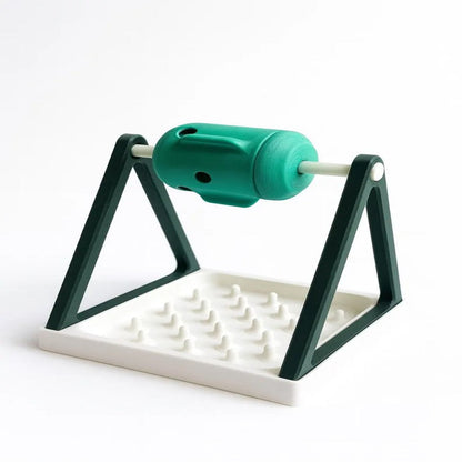 Interactive Cat Treat Dispenser Toy  3D Printed Puzzle Feeder DIY or Pre-Assembled Bark&Paw Lab