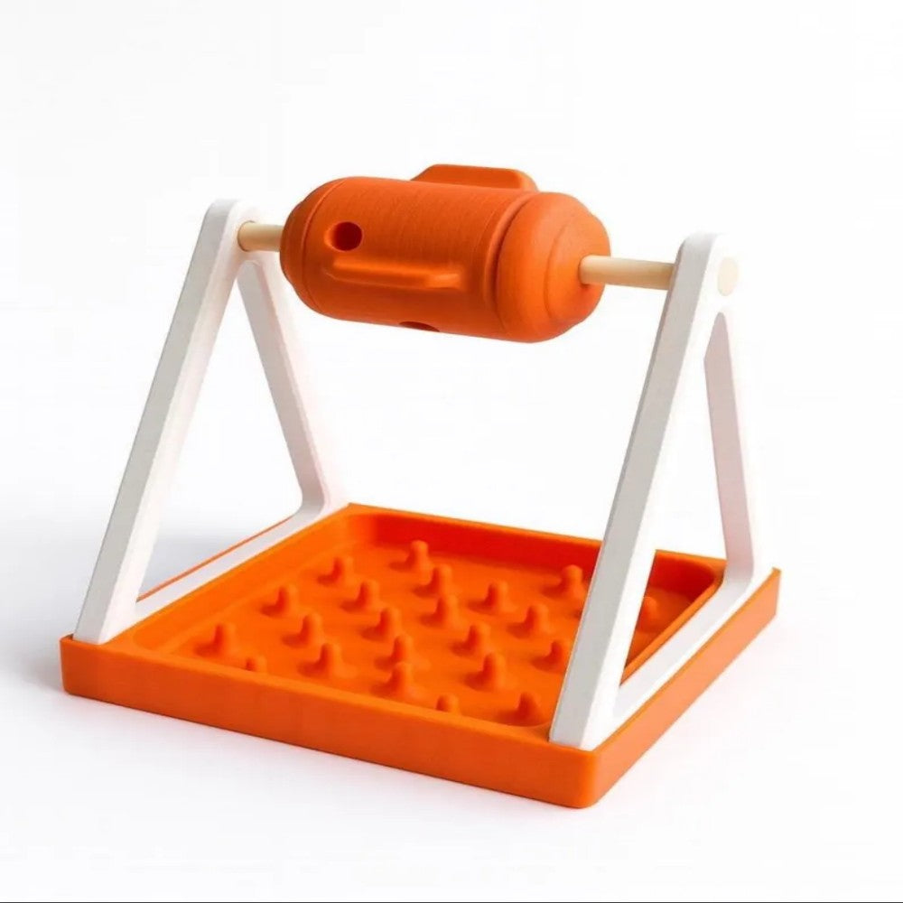 Interactive Cat Treat Dispenser Toy  3D Printed Puzzle Feeder DIY or Pre-Assembled Bark&Paw Lab