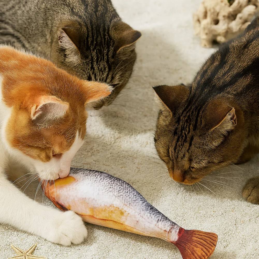 Interactive Wiggly Fish Cat Toy Bowlift Bark&Paw Lab